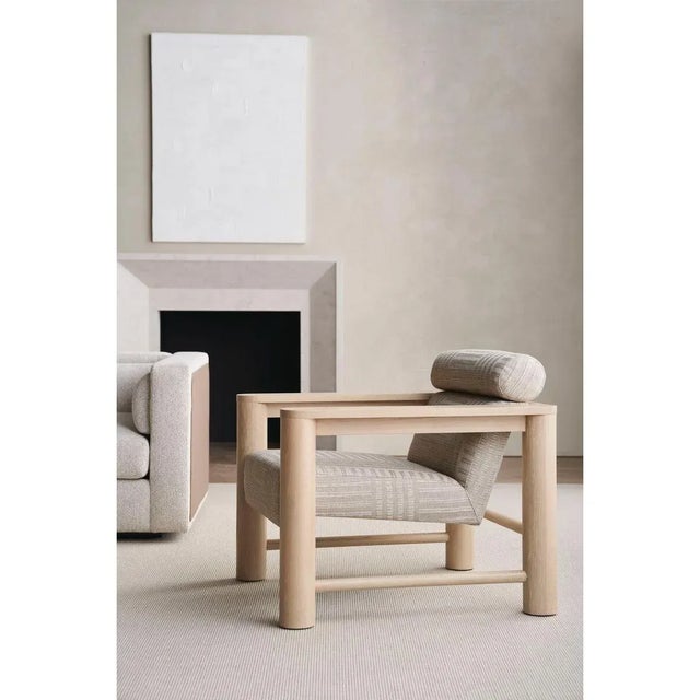 2020s Natural Modern Armchair For Sale - Image 5 of 8