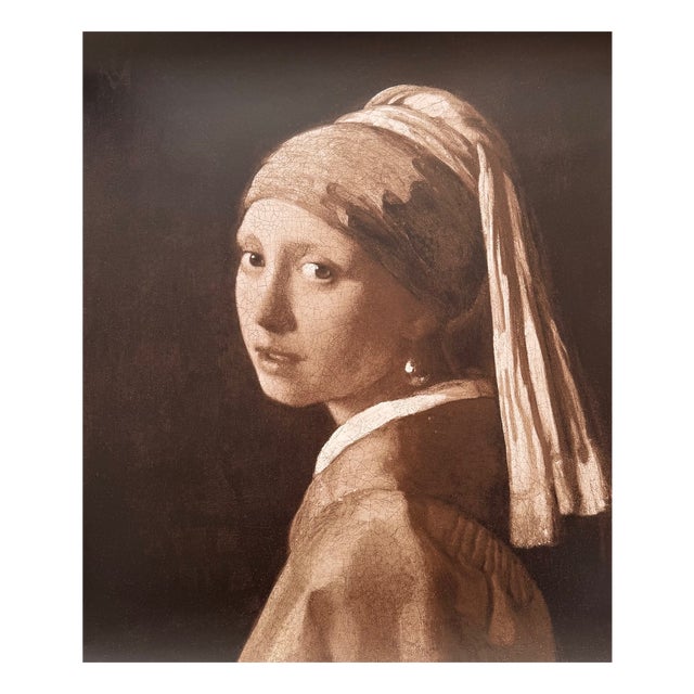 After J. Vermeer, Girl with a Pearl Earring, Large Format Print For Sale