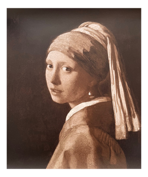 After J. Vermeer, Girl with a Pearl Earring, Large Format Print
