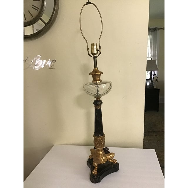 French Empire Neoclassical Table Lamp For Sale - Image 10 of 10