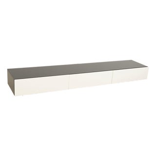 Cube Sideboard in White and Anthracite Wood with Drawers from Interlübke For Sale