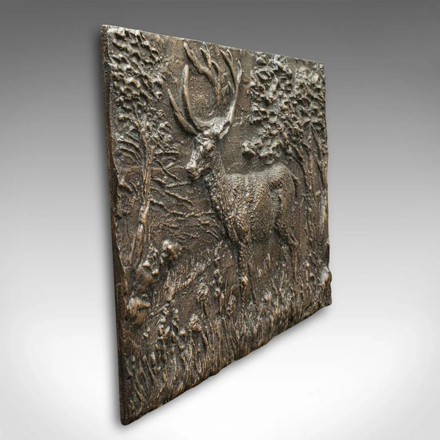 1950's Vintage Stag Relief Plaque For Sale - Image 4 of 7
