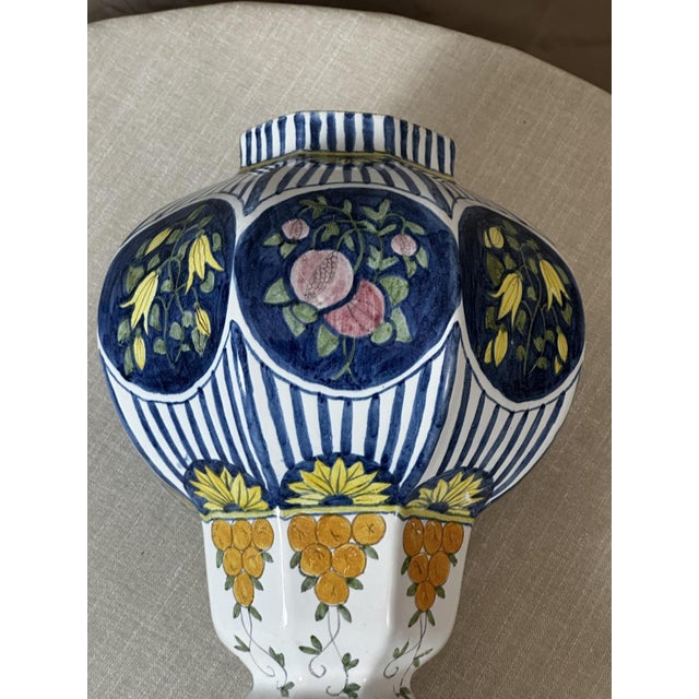 Vintage Vase in Polychrome, 1925 For Sale - Image 12 of 14