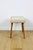 Stool in Beige Bouclé and Beech Legs, 1970s For Sale - Image 6 of 7