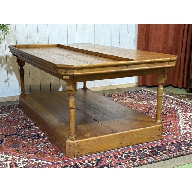 19th Century English Trades Table in Fir Wood For Sale - Image 12 of 18