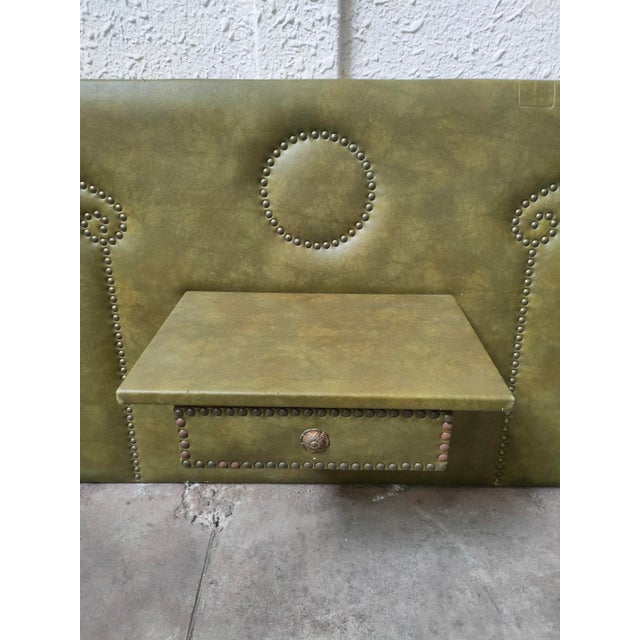 Mid-Century Leather Headboard, Spain, 1970s For Sale - Image 9 of 18