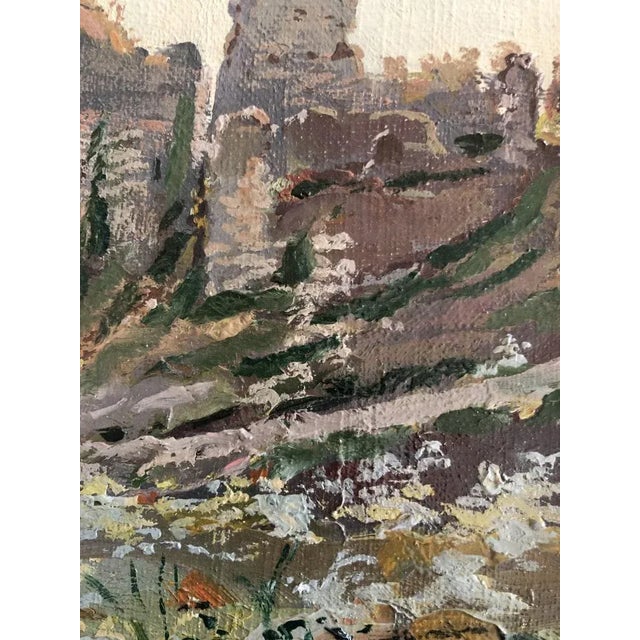 1920s Pierre Barthélémy, Hameau, vallée de Merlan, 1928, Oil on Canvas, Framed For Sale - Image 5 of 9