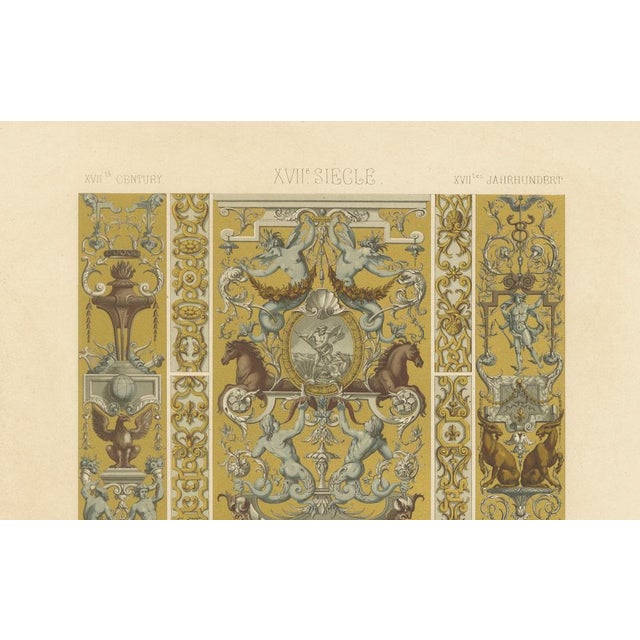 17th century grotesque ornament – mythical and architectural motifs, plate lxxix this richly detailed 19th-century...