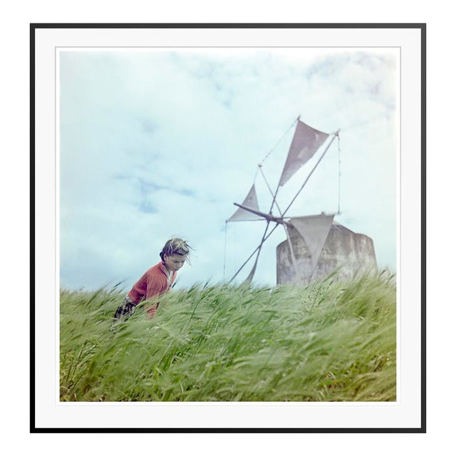 Toni Frissell 'A Windmill in Portugal'' Archival Pigment Print Framed in Black For Sale