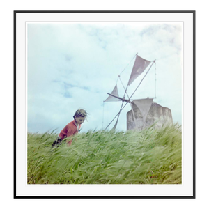 Toni Frissell 'A Windmill in Portugal'' Archival Pigment Print Framed in Black