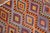 Orange Vintage Zabihi Collection Bright Dazzling Bohemian Turkish Kilim - 6' x 8'6" For Sale - Image 8 of 9