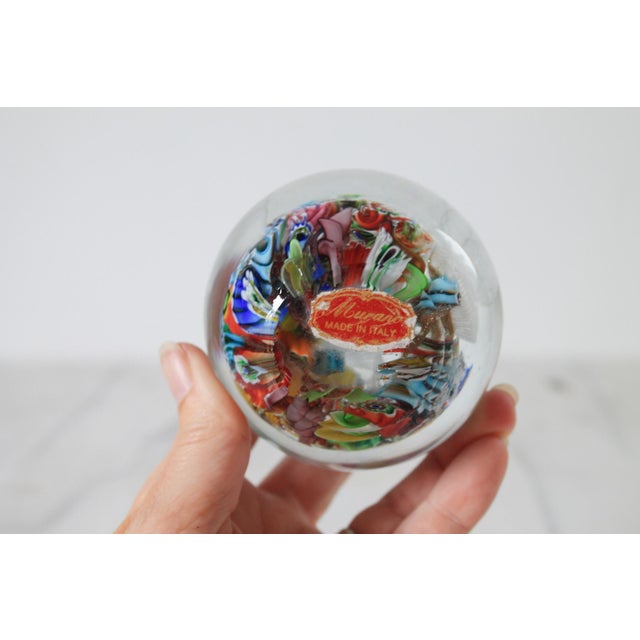 Mid 20th Century Vintage Murano Glass Paperweight For Sale - Image 5 of 7