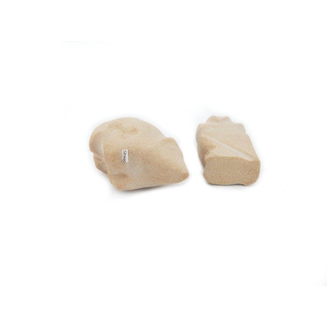 Folk Art Vintage Hand-Carved Inuit-Style Soapstone Nativity Scene Set For Sale - Image 3 of 16