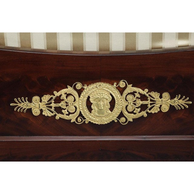 19th Century Restoration Period Mahogany and Gilt Bronze Sofa Bed, 1820s For Sale - Image 12 of 14