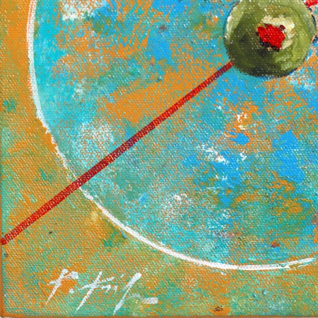 "Golden Martini" Original Artwork by Kathleen Keifer For Sale - Image 4 of 9