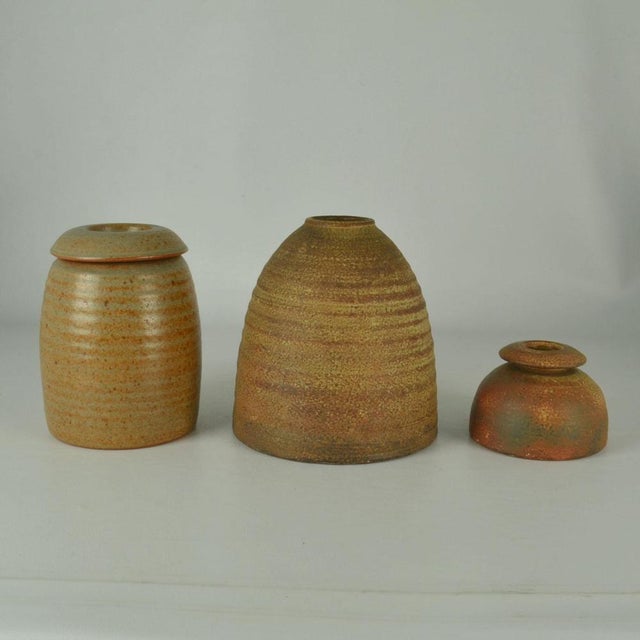 1970s Mobach Studio Pottery Vases in Beehive Shape, 1970s, Set of 3 For Sale - Image 5 of 18