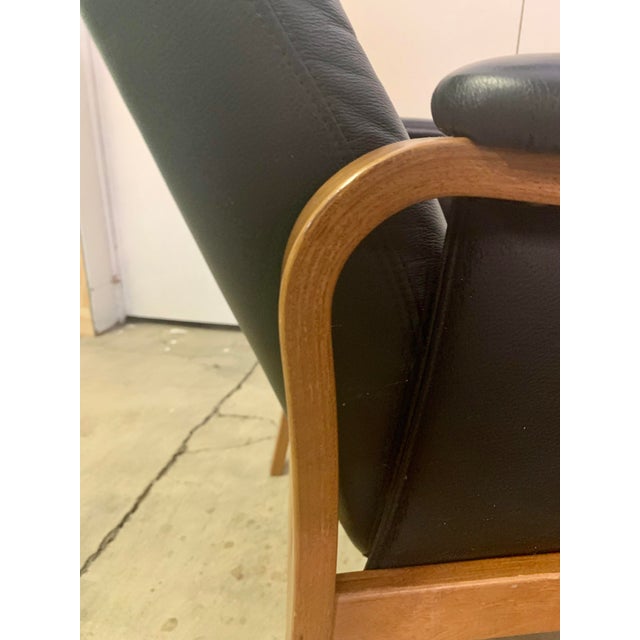 Leather Reclining Armchair, Sweden For Sale - Image 13 of 14