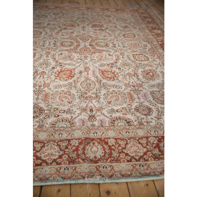 Vintage Distressed Meshed Carpet - 8' X 10'11" For Sale In New York - Image 6 of 12
