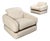 Vintage Armchairs in White, 1970s, Set of 2 For Sale