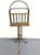 Art Deco Vintage Brass Swivel Magazine Rack For Sale - Image 3 of 5
