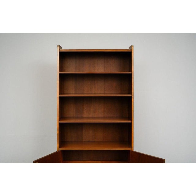 Mid-Century Brown Mahogany Bookcase For Sale - Image 12 of 18