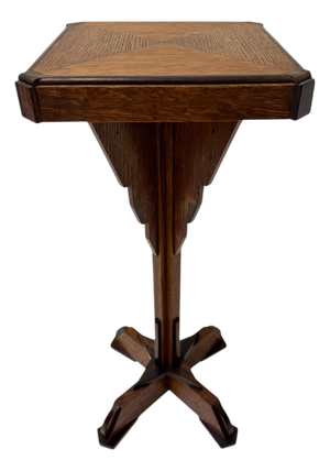 Vintage Art Deco Petite Pedestal Table, 1920s