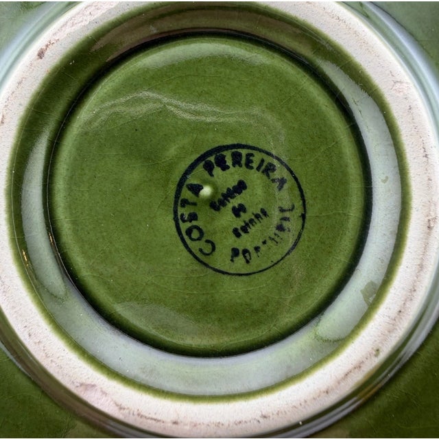 Mid-Century Modern Vintage Costa Pereira Majolica Portugal Cabbage Leaf Tureen For Sale - Image 3 of 5