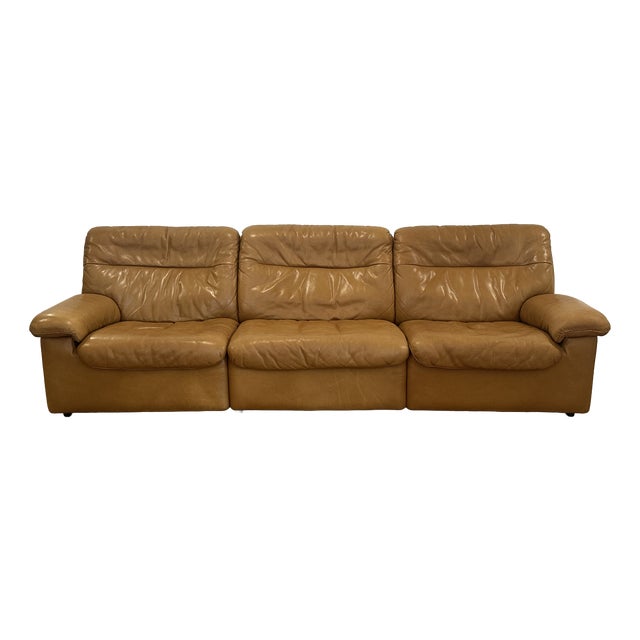 Leather Sofa from de Sede, Switzerland, 1980s For Sale