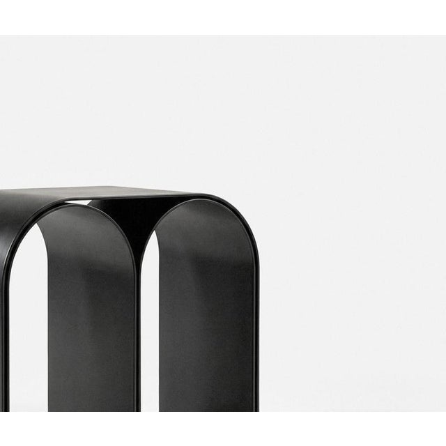 Not Yet Made - Made To Order Black Arch Stool in Steel by Pietro Franceschini For Sale - Image 5 of 6