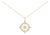 14K Yellow Gold Plated Sterling Silver 3/4 Cttw Diamond Compass Medallion Pendant Necklace For Sale