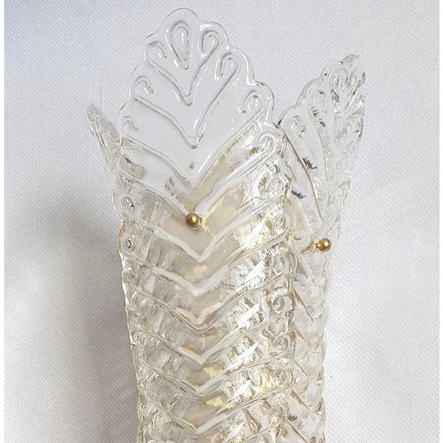Neoclassical Murano Glass Italian Sconces 1970s For Sale - Image 10 of 12