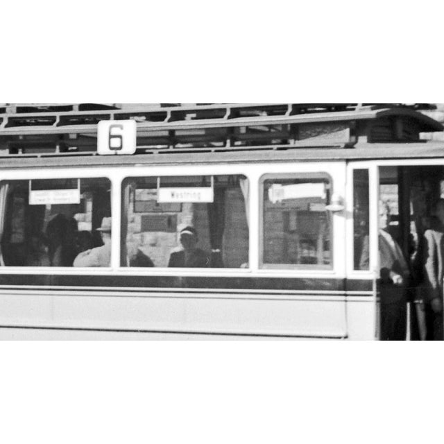 Traditional Tram Line No. 6 in Front of Main Station, Stuttgart Germany, 1935 For Sale - Image 3 of 5