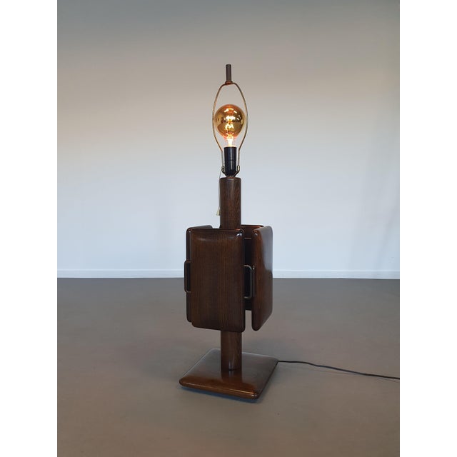 Large Vintage Brutalist Floor Lamp For Sale - Image 5 of 9