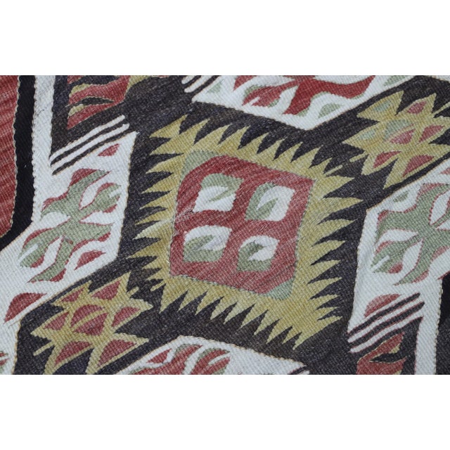 Textile 1960s Southwestern Style Handmade Oushak Area Kilim Rug For Sale - Image 7 of 12