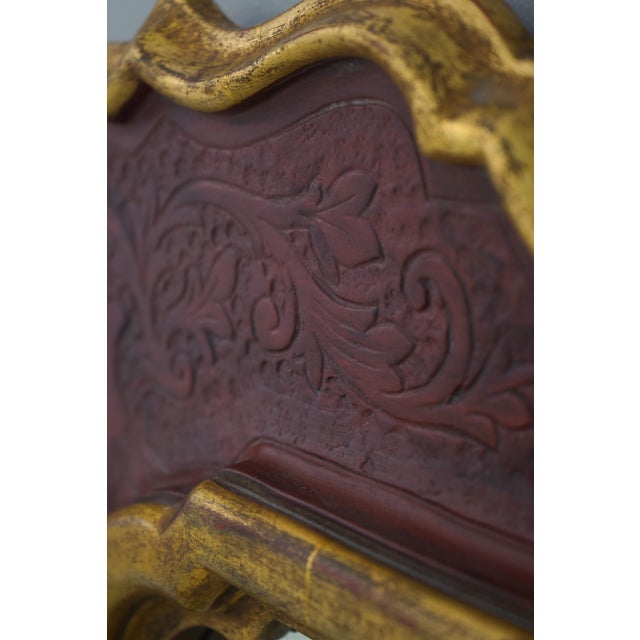 Mirror Fair Encised Carved Frame Decorative Mirror For Sale - Image 10 of 12