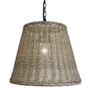 Regina Andrew Organic Modern Woven Gray Wicker Outdoor Augustine Pendant