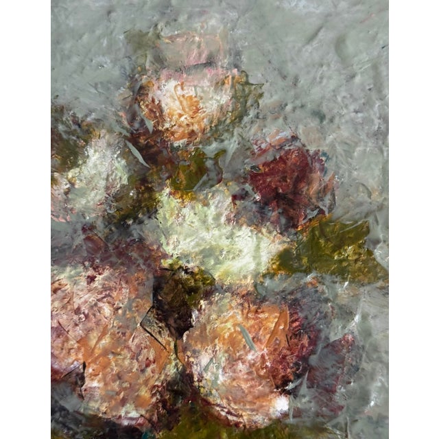 Green "Nothing Compares" Original Mixed-Media Still Life on Panel by Zac Woodiel For Sale - Image 8 of 9