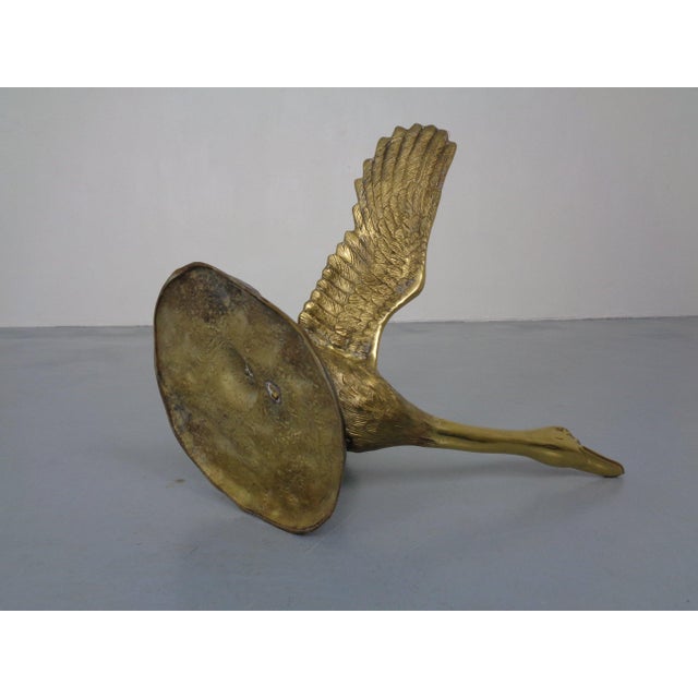 Regency Swan Coffee Table in Brass and Glass, France, 1960s For Sale - Image 13 of 18