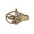 Contemporary 14k Gold Blue Topaz Flower Basket Pin or Pendant For Sale - Image 3 of 4