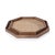 An exquisite blend of natural materials and modern design, this octagonal tray features a warm, natural-stained mango wood...