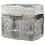 Antique Pressed Glass Lidded Casket For Sale