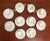 Japanese Okura Oac Espresso Tea Set Cups Sugar Creamer - 18 PCS For Sale - Image 4 of 8