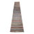 Antique American Amish Rag Runner, Handwoven Wool & Cotton, Stripe Pattern, 3x15 For Sale