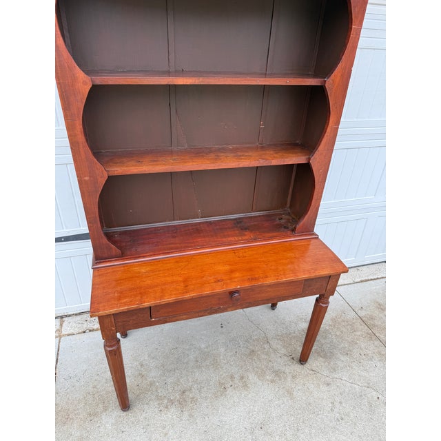 Early 19th Century Colonial Farmhouse Hutch – Antique Pennsylvania Sheraton-Style Cabinet For Sale - Image 10 of 14