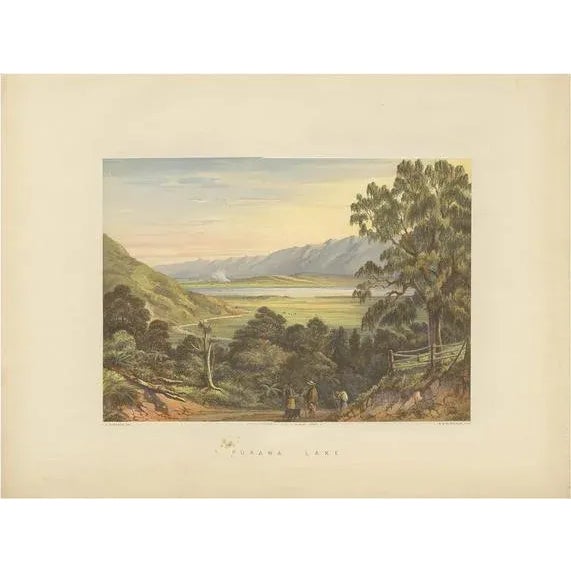 Blatchley, Pukawa Bay New Zealand, 1877, Paper For Sale - Image 5 of 5