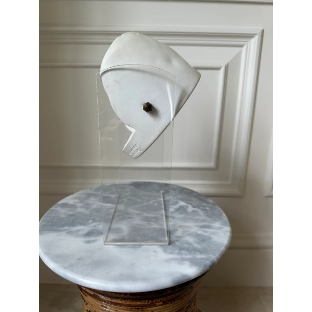White 1983 John Cutrone “Tenderness” Plaster and Acrylic Sculpture For Sale - Image 8 of 10