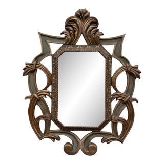 19th Century Italian Baroque Style Giltwood Mirror For Sale