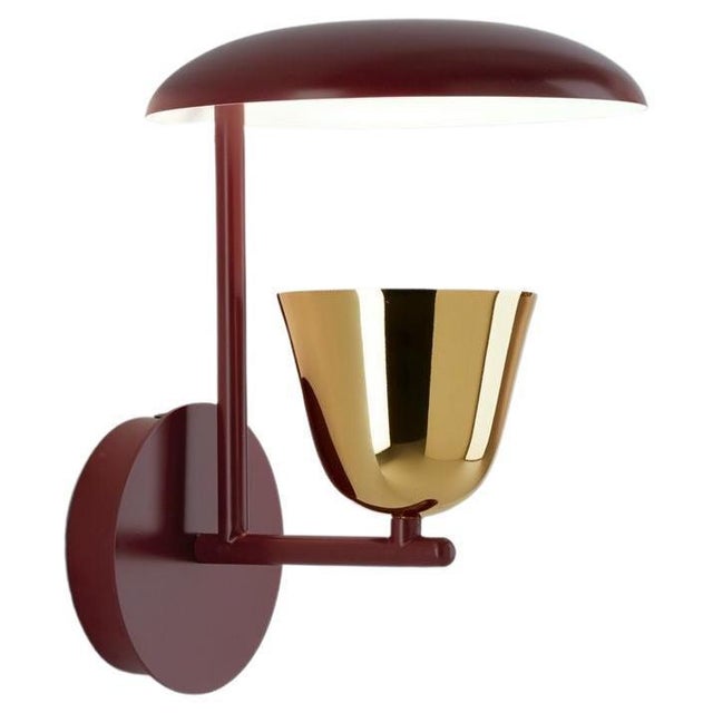 Not Yet Made - Made To Order Lightolight A Wall Light in Red with Golden Glossy Cup by Jaime Hayon, 2016 For Sale - Image 5 of 5