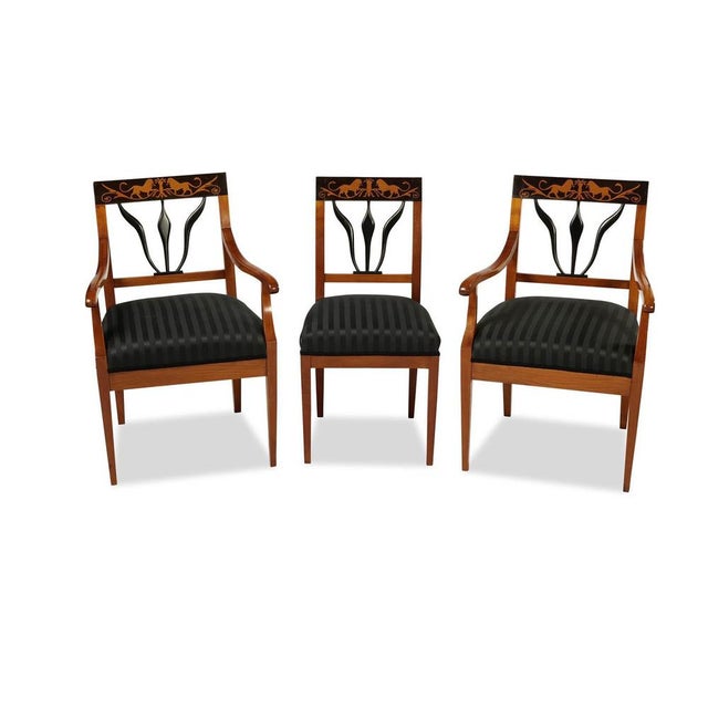 Biedermeier Style Living Room Set, 1900, Set of 4 For Sale - Image 14 of 14
