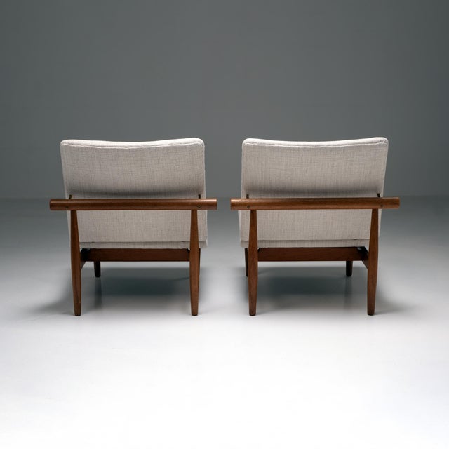 Finn Juhl Model FD 137/1 Lounge Chairs by Finn Juhl for France & Søn, 1960s, Set of 2 For Sale - Image 4 of 16